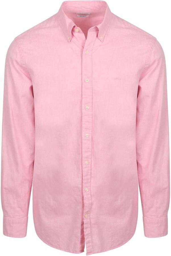 McGregor Overhemd Cotton Linen Roze