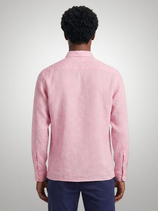 McGregor Overhemd Cotton Linen Roze - Foto 5