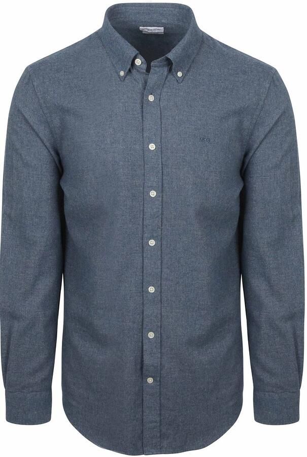 McGregor Overhemd Flanel Melange Blauw