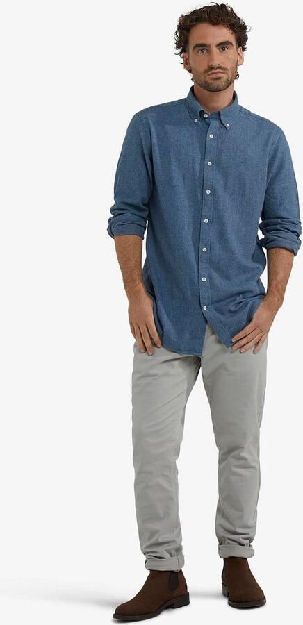 McGregor Overhemd Flanel Melange Blauw - Foto 5
