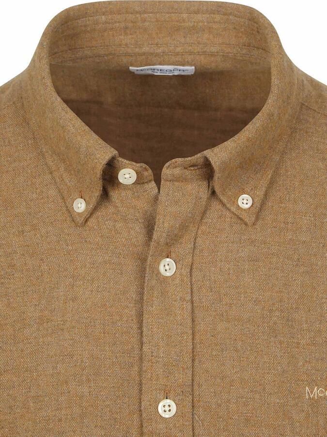McGregor Overhemd Flanel Melange Camel - Foto 3