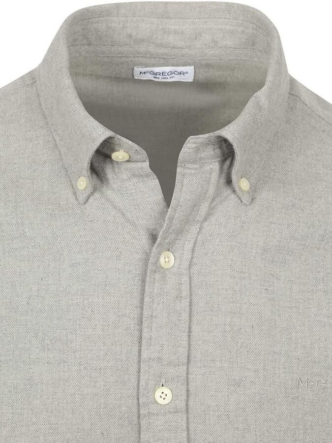 McGregor Overhemd Flanel Melange Grijs - Foto 2