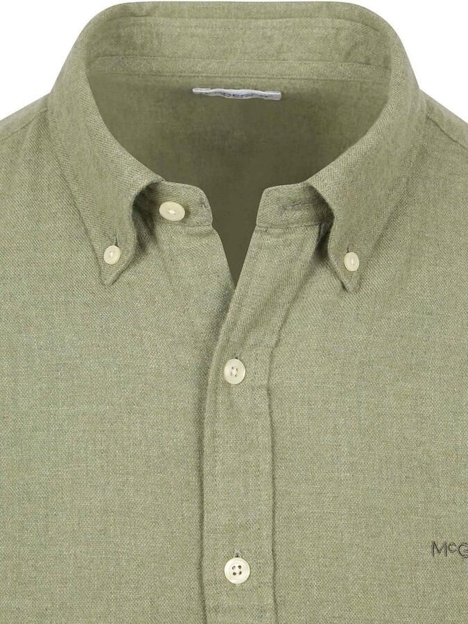 McGregor Overhemd Flanel Melange Sage Groen - Foto 3