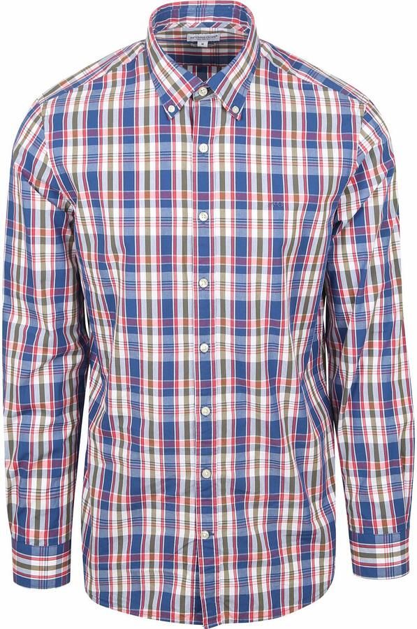 McGregor Overhemd Poplin Ruiten Multicolour