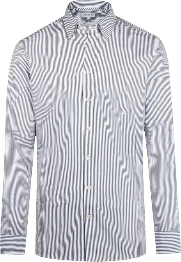 McGregor Overhemd Poplin Streep Blauw - Foto 5