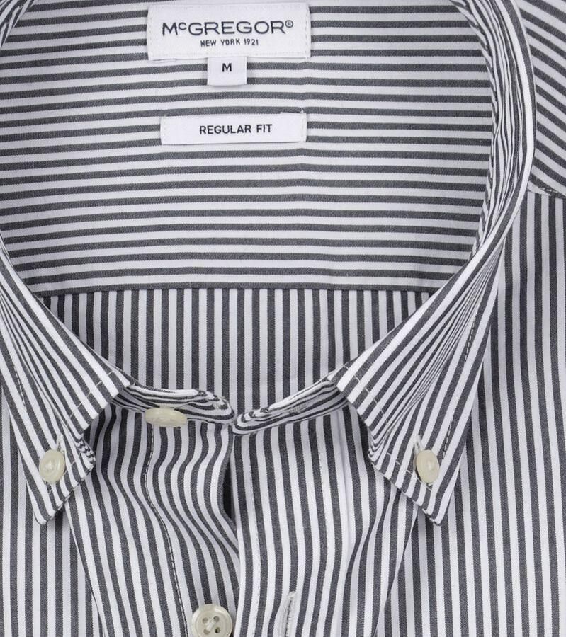 McGregor Overhemd Poplin Streep Navy - Foto 2