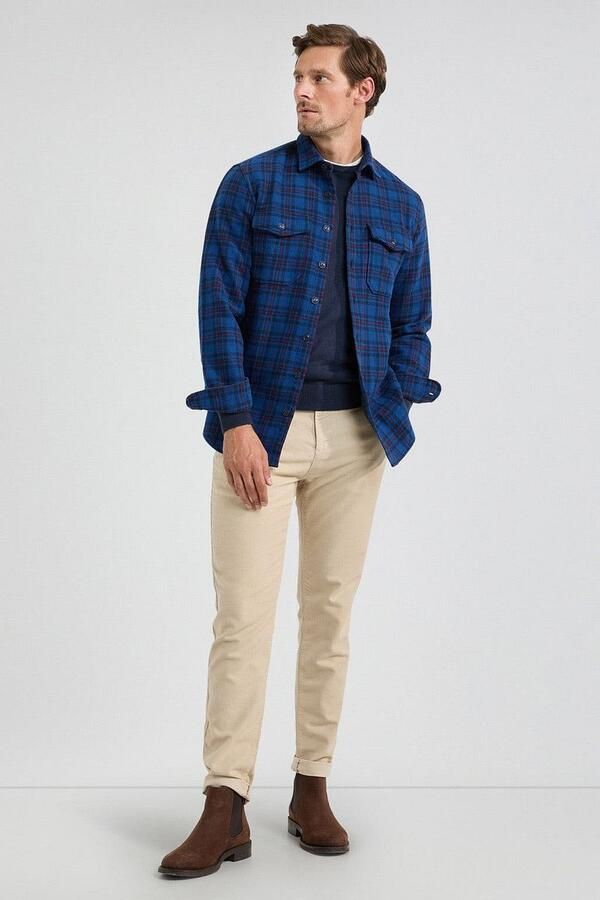 McGregor Overshirt Tartan Ruit Donkerblauw - Foto 4