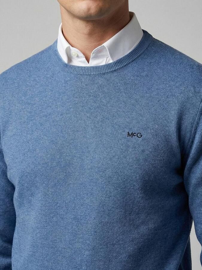 McGregor Trui Cotton Cashmere Vintage Blauw - Foto 2