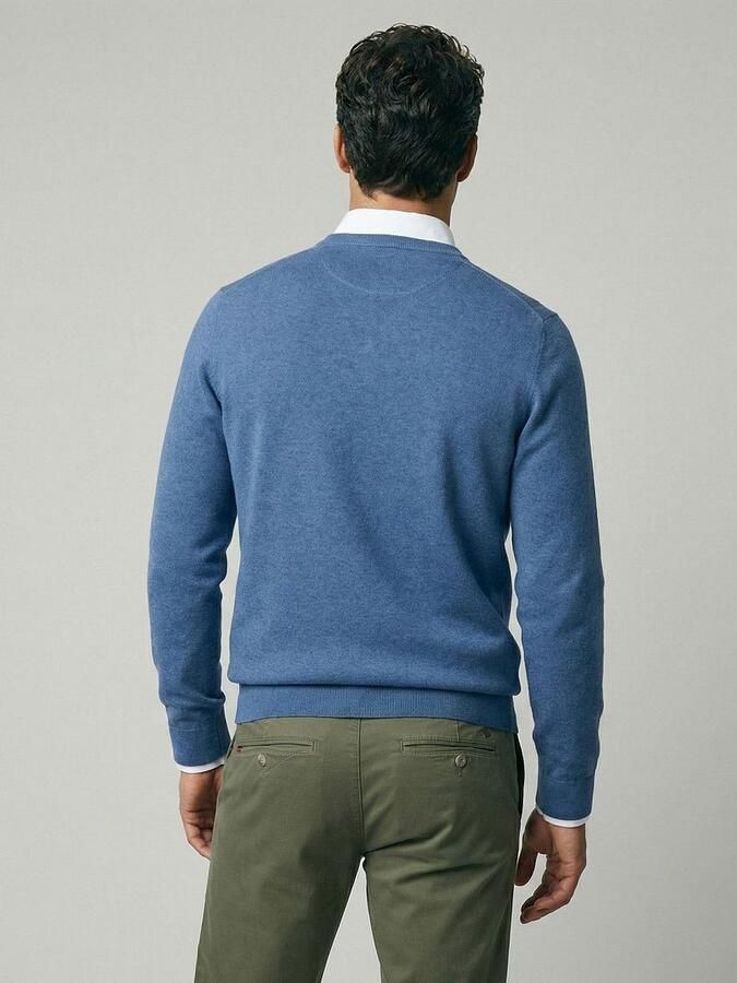 McGregor Trui Cotton Cashmere Vintage Blauw - Foto 3