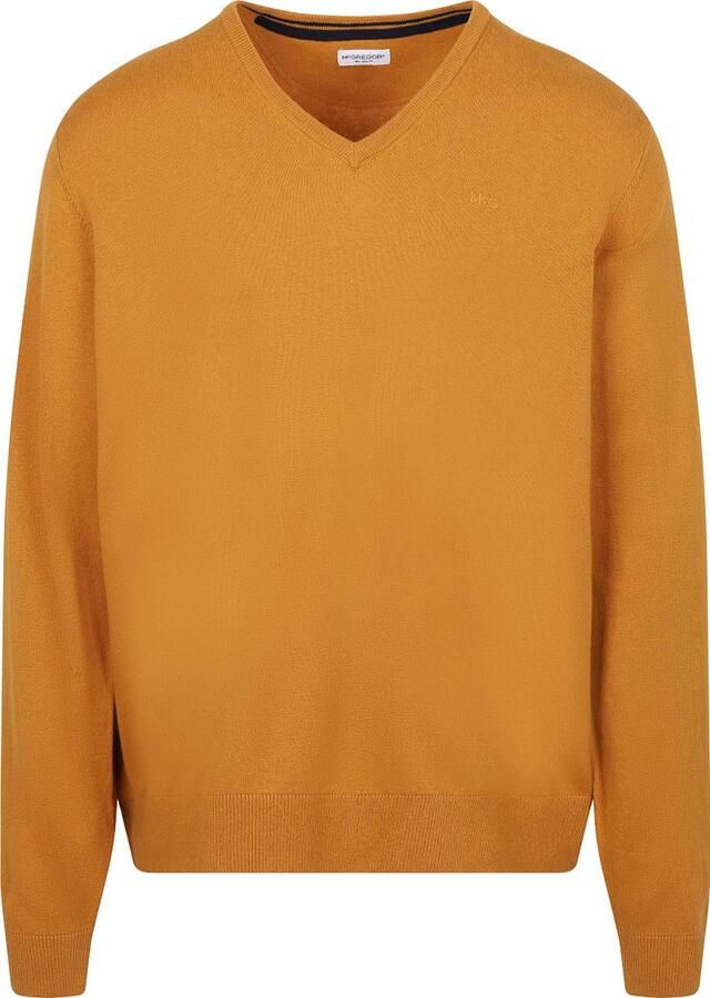 McGregor Trui Merino Blend V-Hals Geel