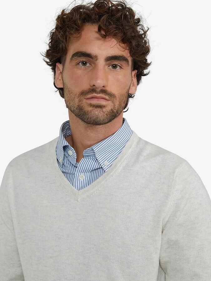 McGregor Trui Merino Blend V-Hals Off White - Foto 2