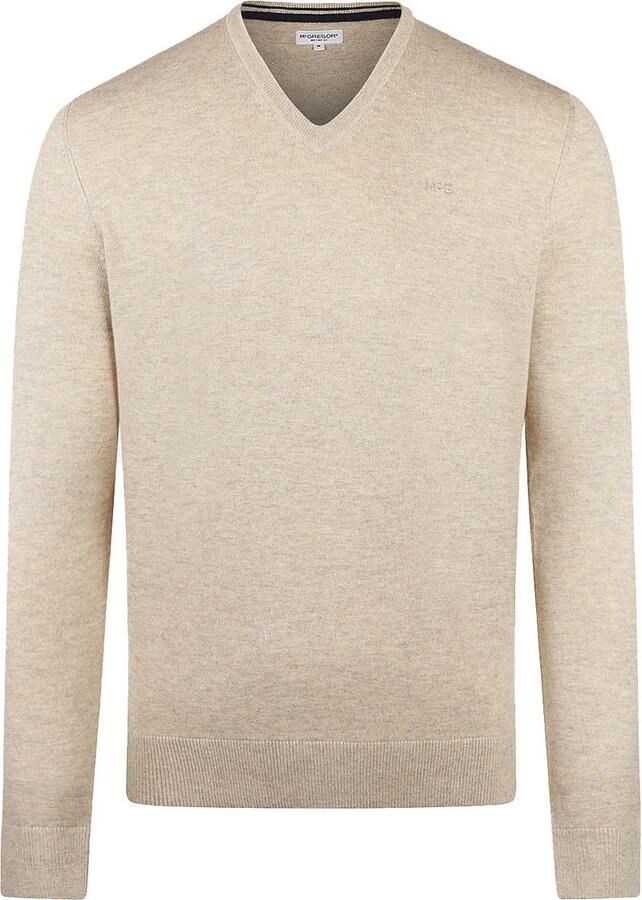 McGregor Trui Merino Blend V-Hals Sand