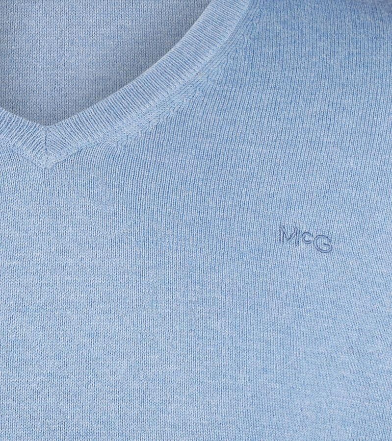McGregor Trui Merino Blend V-Hals Sky Blauw