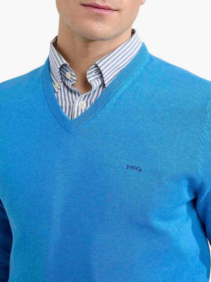 McGregor Trui V-Hals Sea Blauw - Foto 3