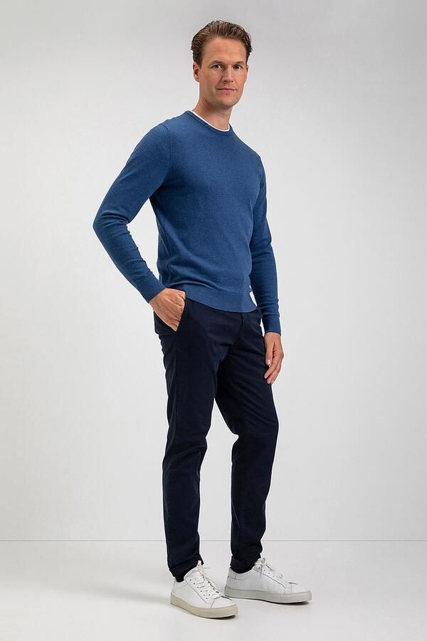 McGregor Trui Wolmix Mid Blauw - Foto 3