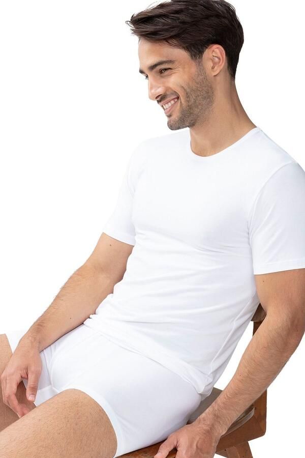 Mey Shirt voor eronder Dry Cotton met een ronde hals - Foto 6