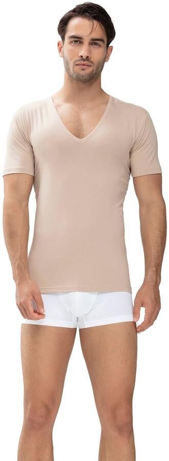 Mey Shirt voor eronder Dry Cotton Functional Korte mouw diepe V-hals single jersey met extra lange rug (1 stuk) - Foto 13