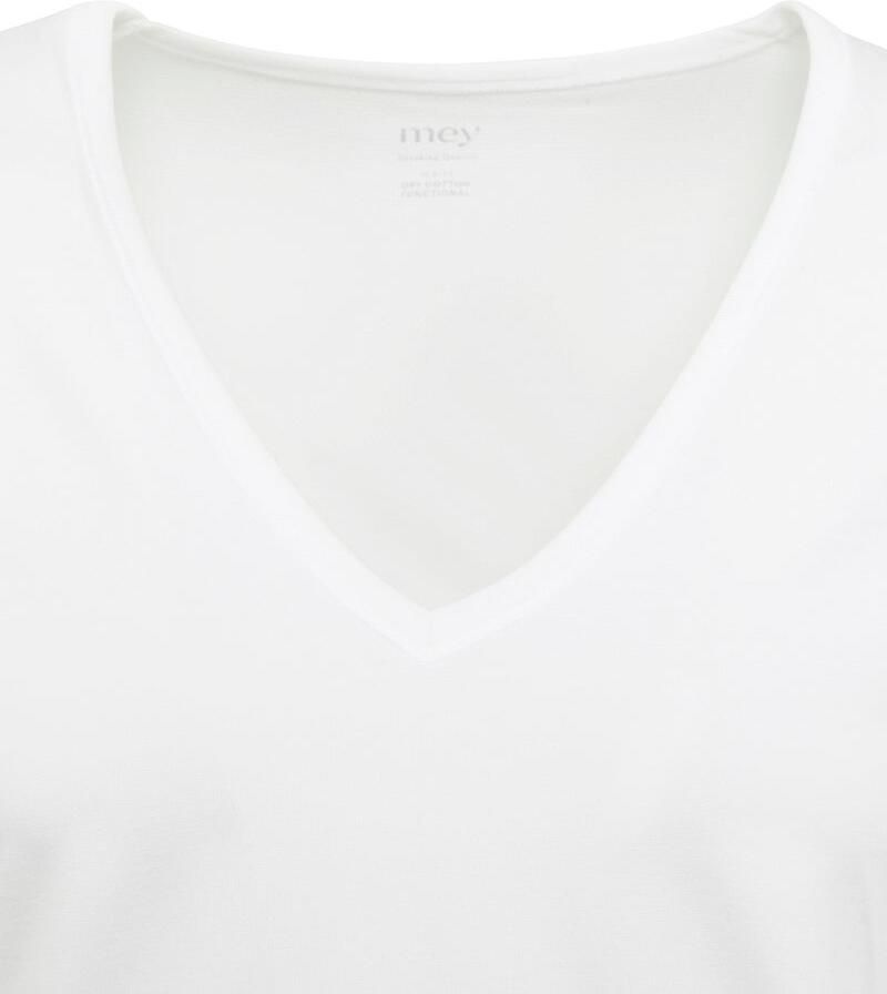 Mey Dry Cotton V-hals T-shirt Wit 2-Pack - Foto 2
