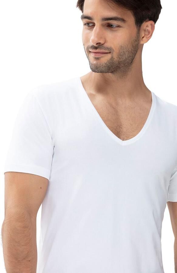 Mey Dry Cotton V-hals T-shirt Wit 2-Pack - Foto 5