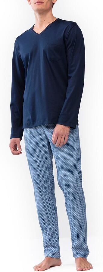 Mey Pyjama's nachthemden Nachtkleding Lang Blauw - Foto 3