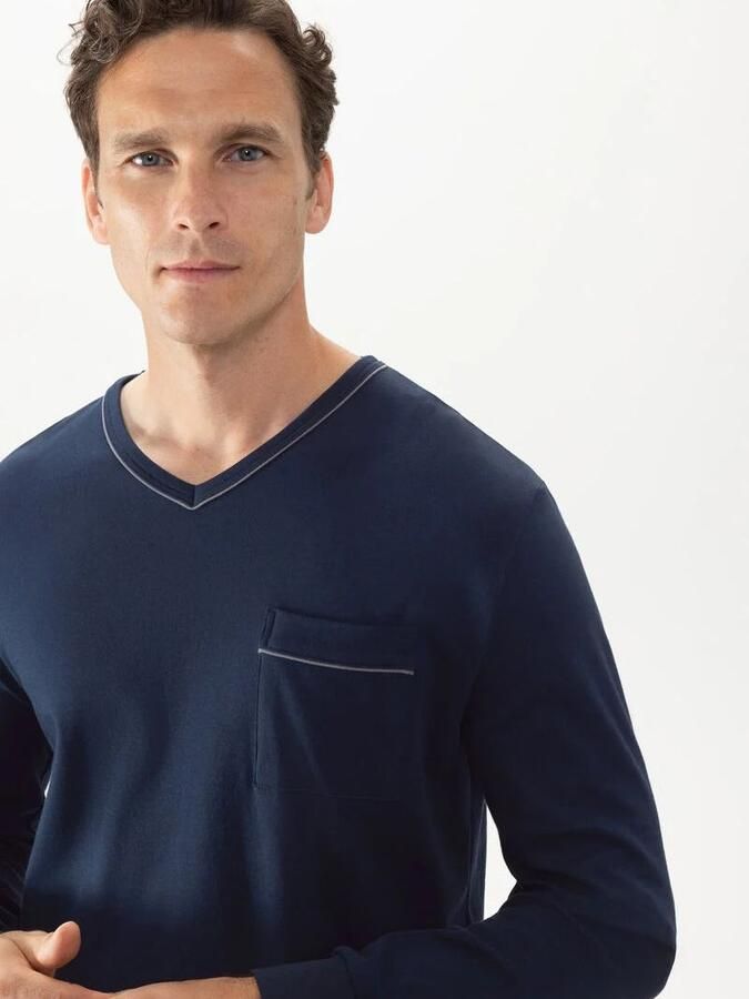 Mey Nachtkleding Lang Blauw - Foto 3