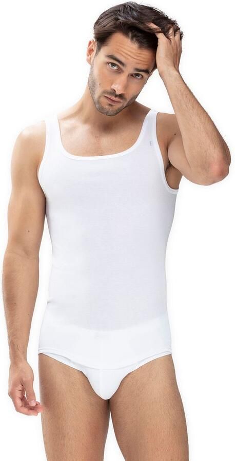 Mey Hemd Noblesse zonder zijnaden ronde halslijn ademend fijnrib - Foto 5