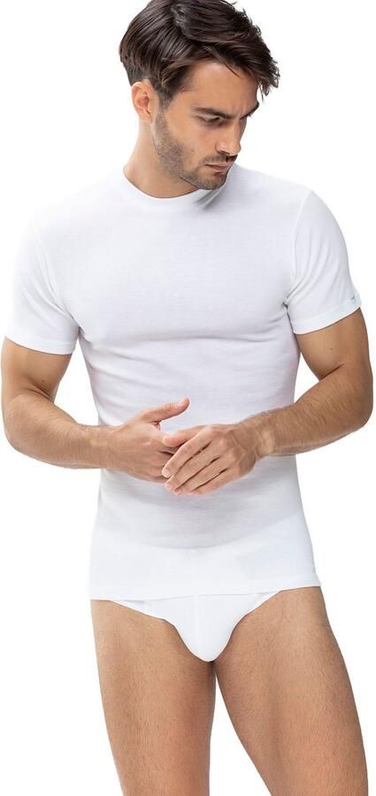 Mey Shirt voor eronder Noblesse zonder zijnaden fijnrib ronde halslijn korte mouw ademend - Foto 8