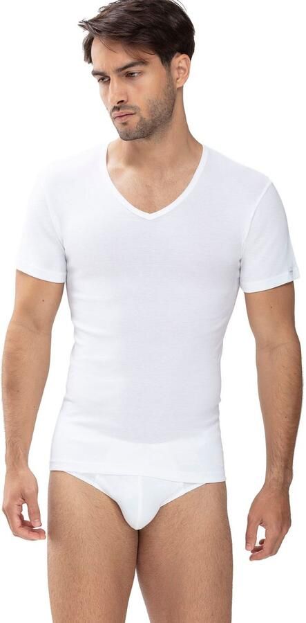 Mey Shirt met V-hals Noblesse zonder opstaande zijnaad - Foto 7