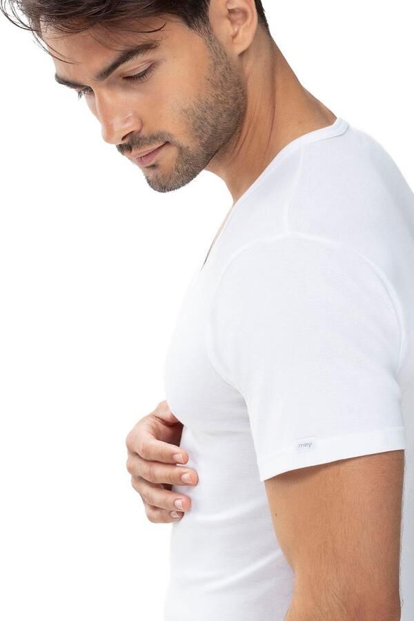 Mey Shirt met V-hals Noblesse zonder opstaande zijnaad - Foto 5