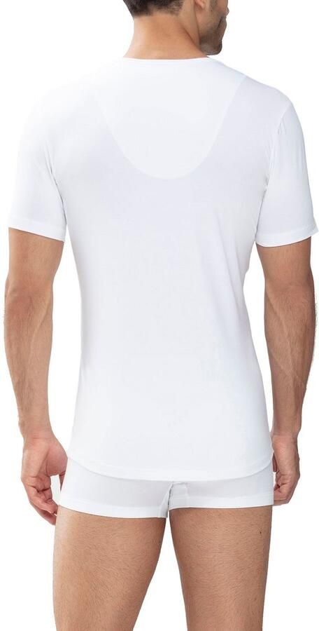 Mey Shirt voor eronder Dry Cotton Functional Korte mouw ronde hals single jersey met extra lange rug - Foto 19