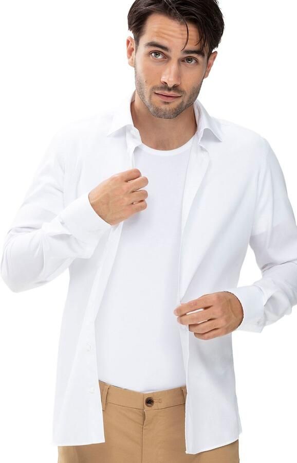 Mey Shirt voor eronder Dry Cotton Functional Korte mouw ronde hals single jersey met extra lange rug - Foto 15