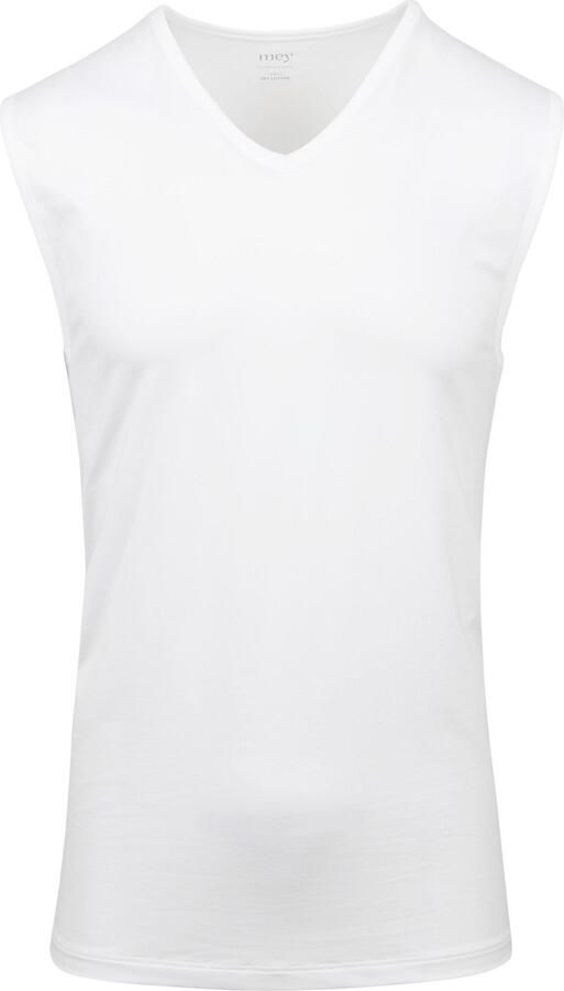 Mey V-hals Dry Cotton Muscle Singlet Wit