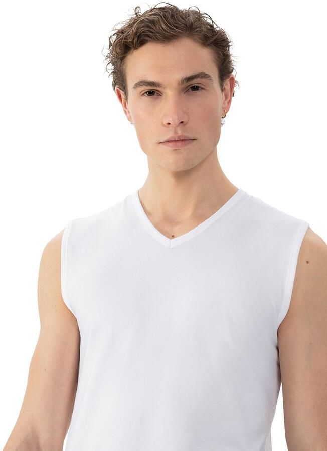 Mey V-hals Dry Cotton Muscle Singlet Wit - Foto 2