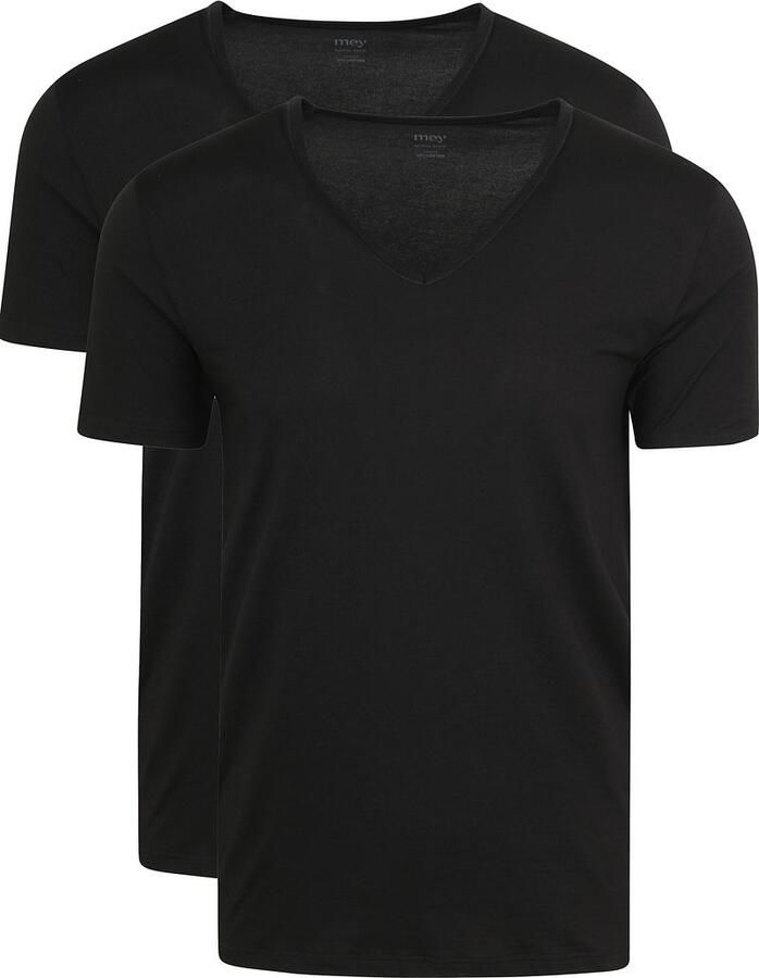 Mey Shirt voor eronder Dry Cotton met v-hals en halve mouwen - Foto 5