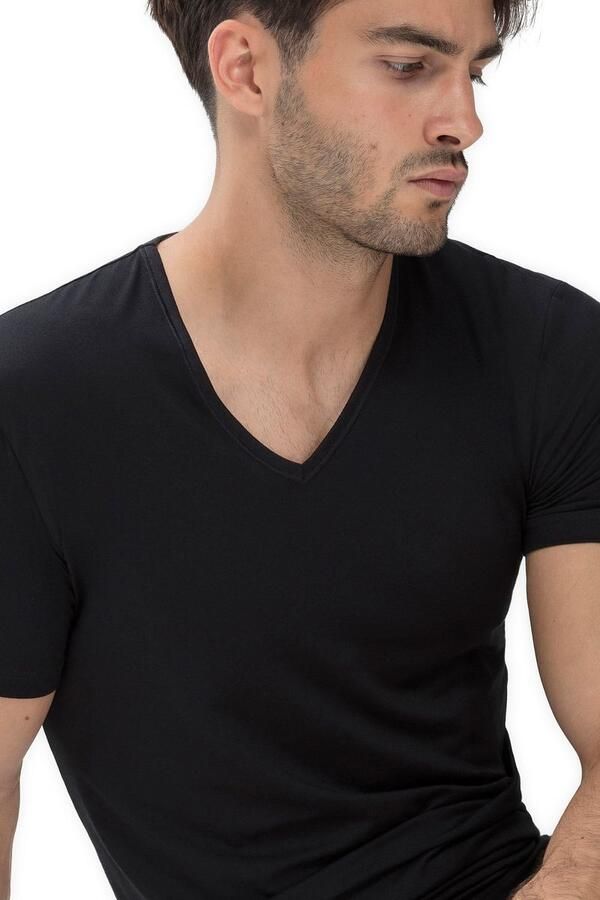 Mey Shirt voor eronder Dry Cotton met v-hals en halve mouwen - Foto 9