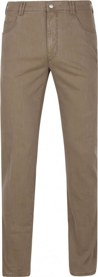 Meyer jeans Dubai beige effen katoen