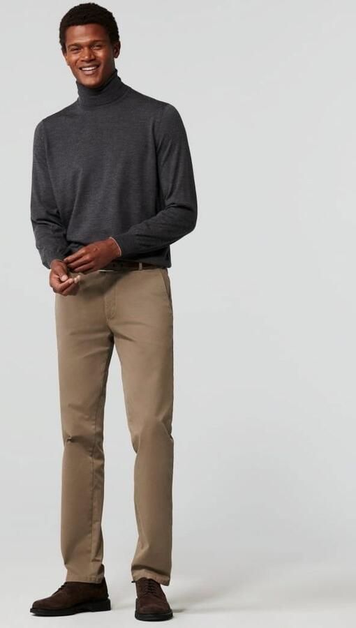 Meyer Beige Broek met Regular Fit en Hoogwaardige Afwerking Beige Heren - Foto 18