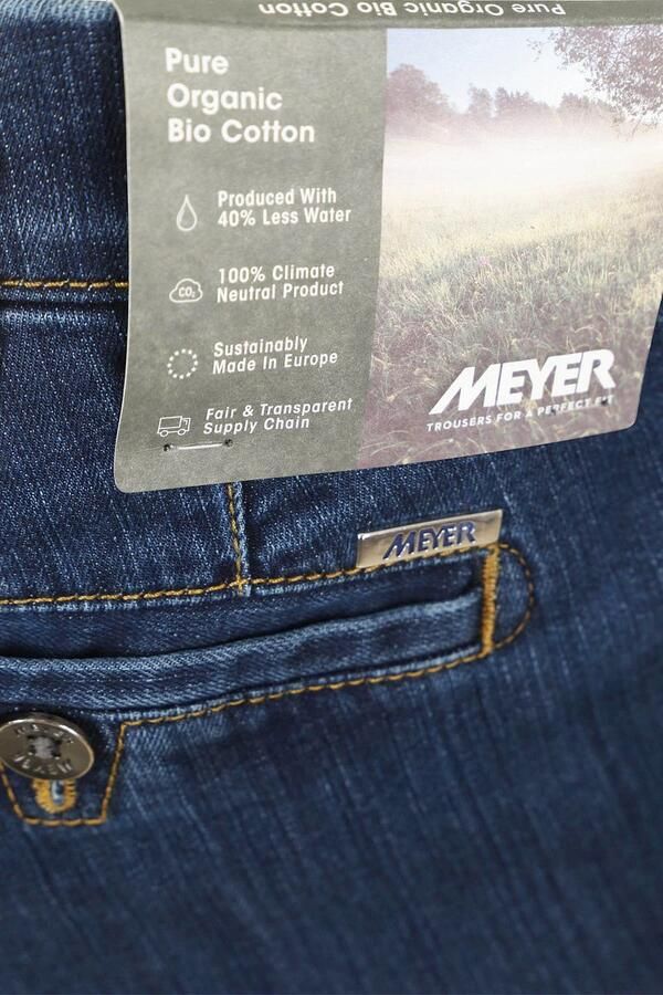 Meyer Blauwe Steen Regular Fit Jeans Blue Heren - Foto 5