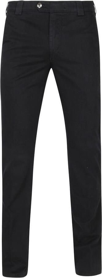 Meyer Pantalon flatfront zwart Roma