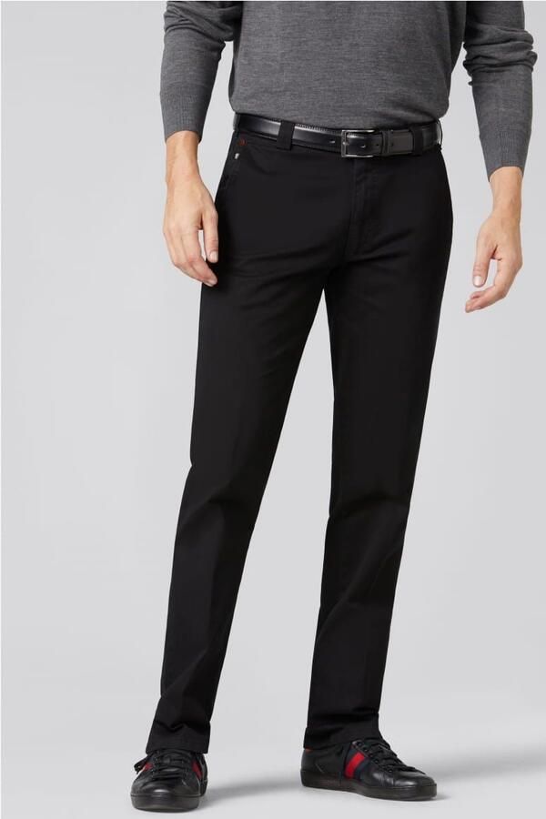 Meyer Pantalon flatfront zwart Roma - Foto 3