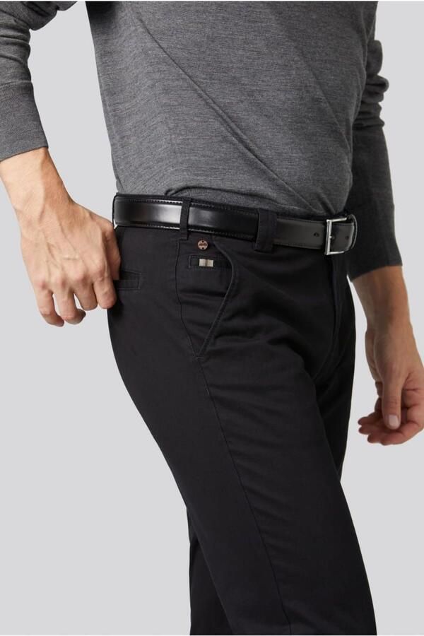 Meyer Pantalon flatfront zwart Roma - Foto 4