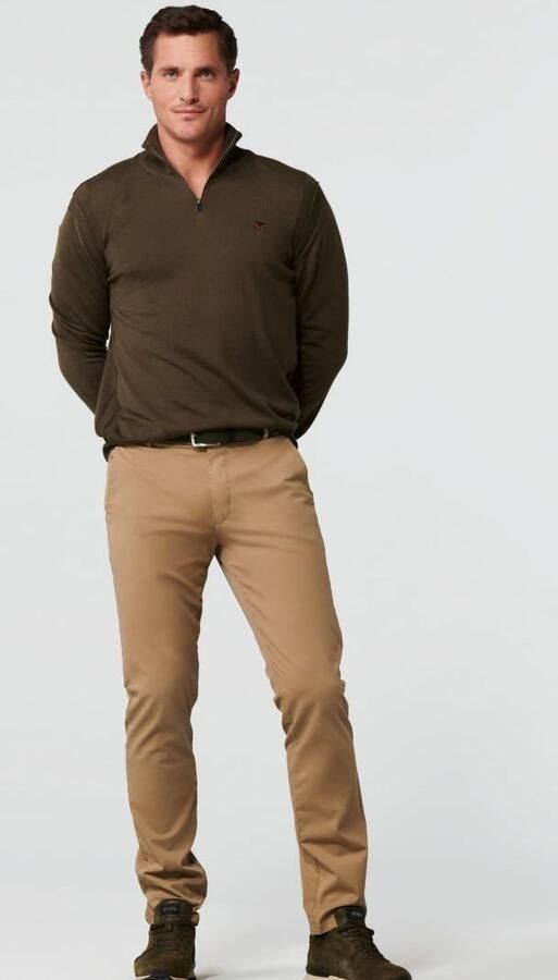 Meyer Beige Broek met Regular Fit en Hoogwaardige Afwerking Beige Heren - Foto 10