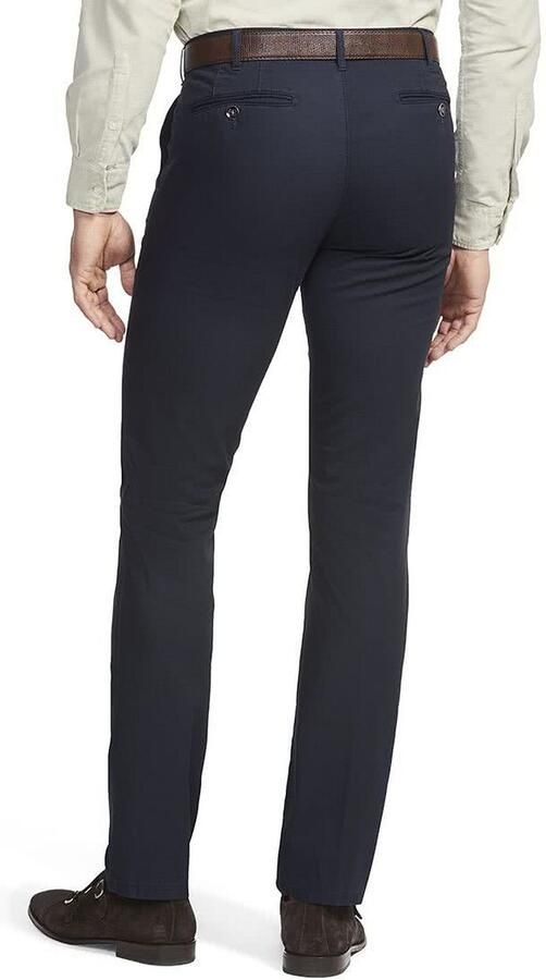 Meyer katoenen broek Bonn donkerblauw effen katoen - Foto 2