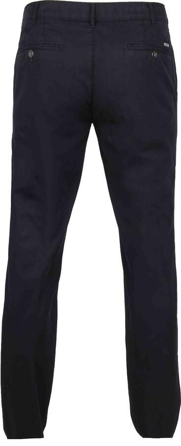 Meyer katoenen broek Bonn donkerblauw effen katoen - Foto 4