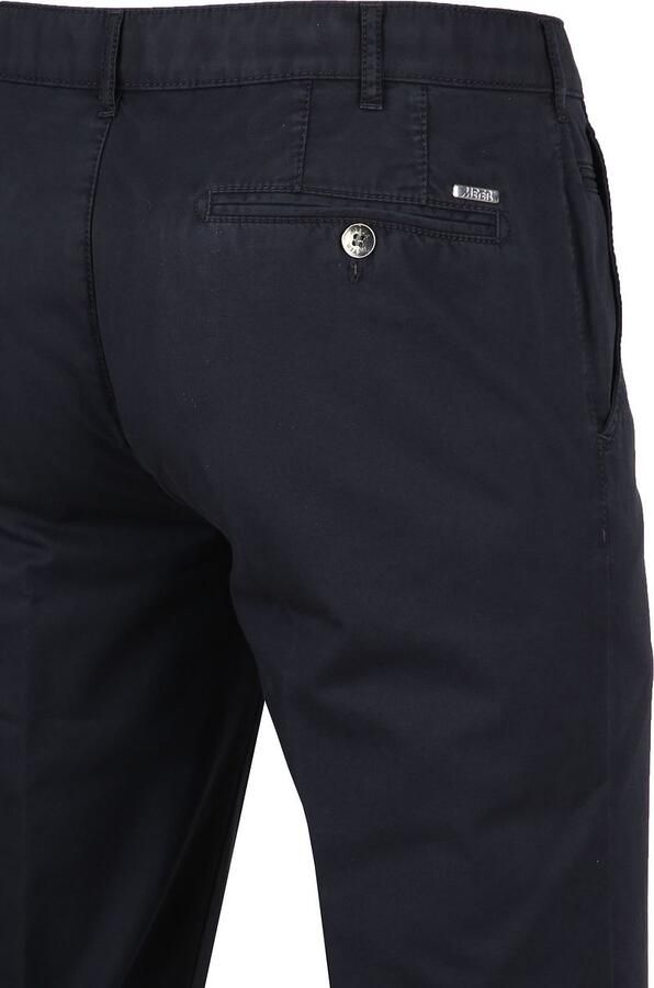 Meyer katoenen broek Bonn donkerblauw effen katoen - Foto 4