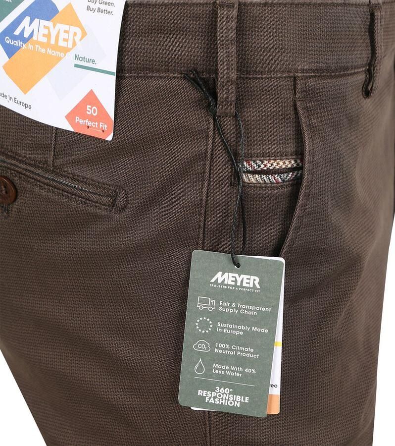 Meyer Chino Bonn Print Taupe - Foto 3