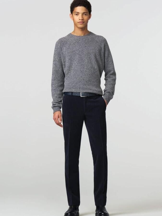 Meyer Chino Roma Wol Corduroy Navy - Foto 2