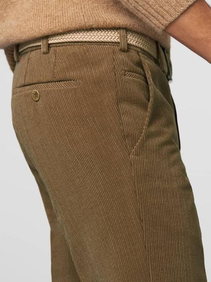 Meyer Chino Roma Wol Corduroy Olijfgroen - Foto 3