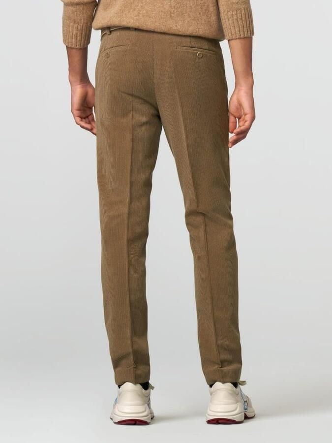 Meyer Chino Roma Wol Corduroy Olijfgroen - Foto 4