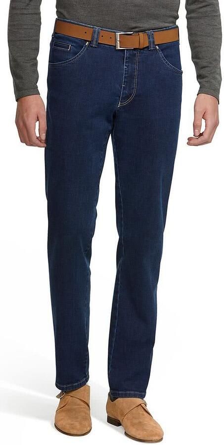 Meyer Blauwe Denim 5-Pocket Jeans Blue Heren - Foto 5